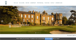Desktop Screenshot of chislehurstgolfclub.co.uk
