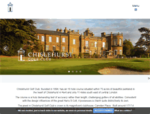 Tablet Screenshot of chislehurstgolfclub.co.uk